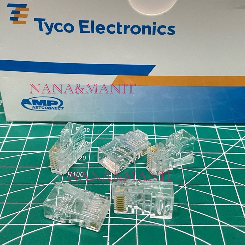 RJ45 8 PIN ตัวผู้ แพ็คละ 10ตัว พร้อมส่งในไทย🇹🇭