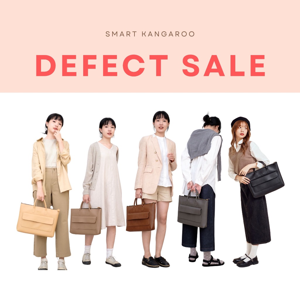 【Defect SALE】 Smart Kangaroo กระเป๋าถือ กระเป๋าเอกสาร กระเป๋าแล็บท็อป 13" 14" - Waralee's Day