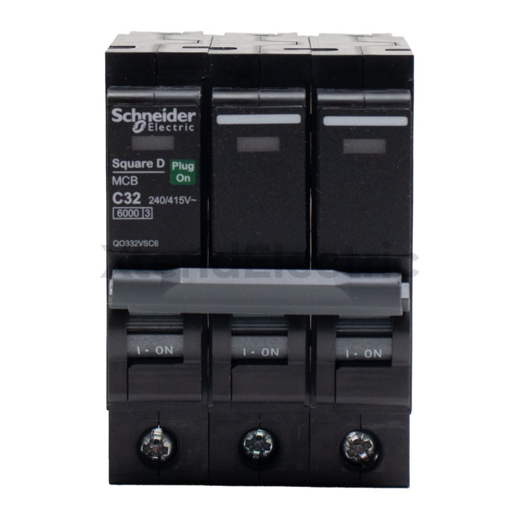 เซอร์กิตเบรกเกอร์ 32 แอมป์ 3 โพล 6kA SCHNEIDER QO332VSC6T