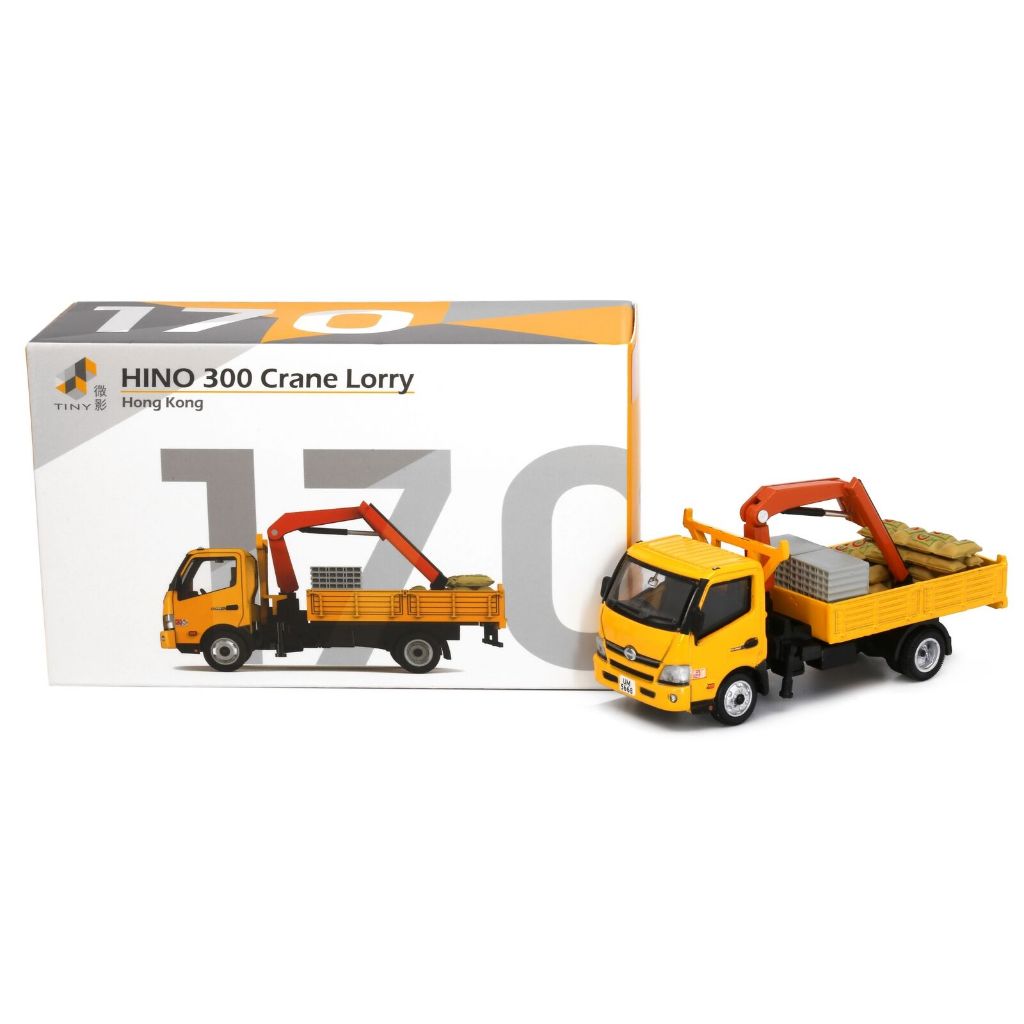 Tiny Diecast 170 Die-cast Model Car - HINO 300 Crane Lorry