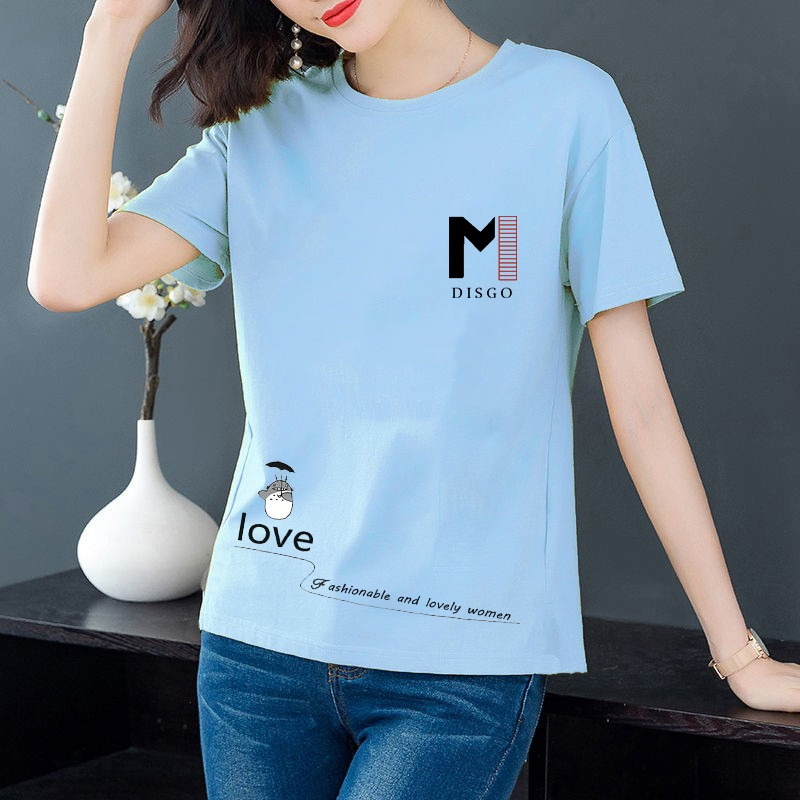 chicken [ขายดี] เสื้อแฟชั่นผู้หญิง แขนสั้น สไตล์เกาหลี สวมใส่สบาย [พร้อมส่ง] [เก็บเงินปลายทาง] รุ่น-103