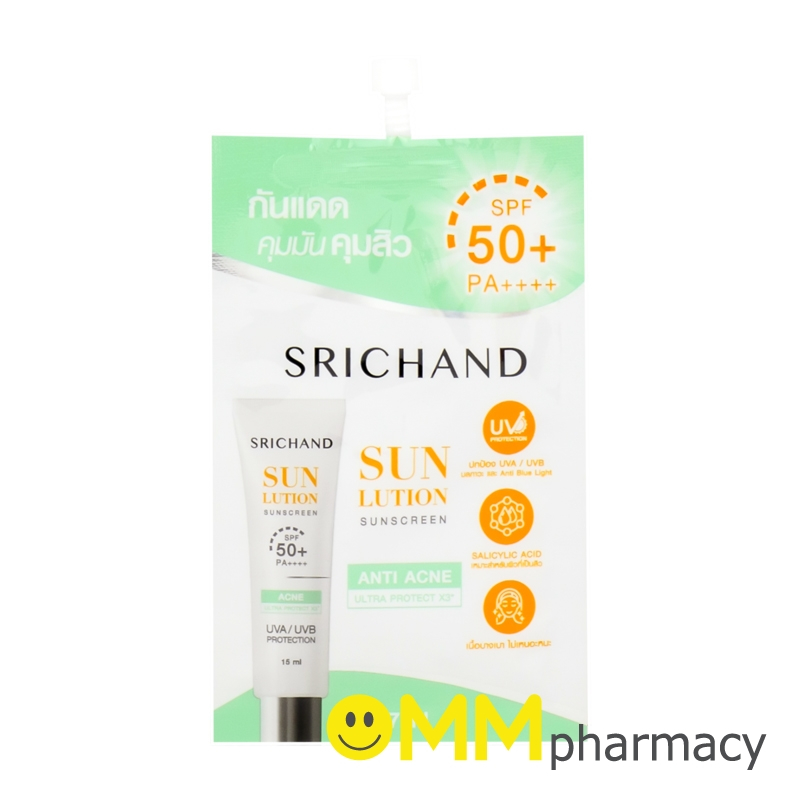SRICHAND SUNLUTION SUNSCREEN ANTI ACNE 7ML.
