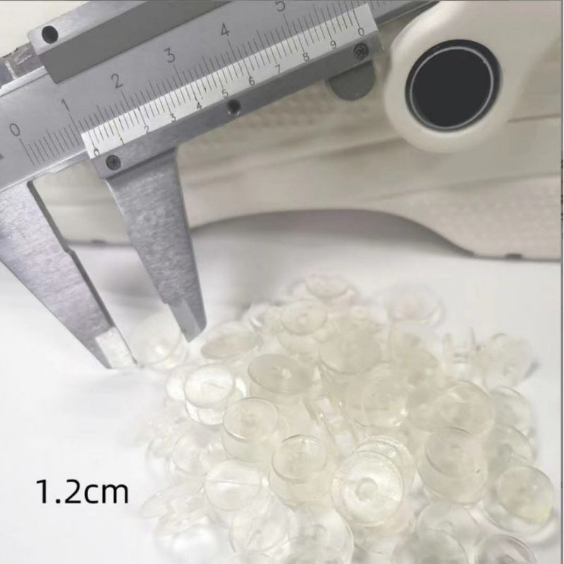 พร้อมส่ง แป้นติด Jibbitz สีดำ / สีใส ขนาด 12 MM ไซส์ Crocs ขนาดมาตรฐาน หมุดติดรองเท้า การ์ตูนตกแต่งรองเท้า