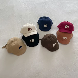 [ พร้อมส่ง ]หมวกแก็ปเด็กน่ารัก แต่งตัว M ใส่สบาย กันแดด มีปรับขนาดด้านหลัง
