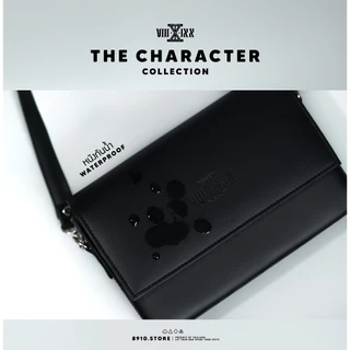 (มีสีใหม่)THE CHARACTER มี 6 สี แบรนด์ 8910 กระเป๋าหนัง สะพายข้าง ทรงกล่อง ตั้งได้ แบรนด์ไทย หนังกันน้ำ