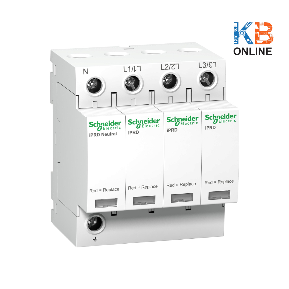 A9L40601 อุปกรณ์ป้องกันไฟกระชาก iPRD40r 40kA 230/400V 3P+N acti 9 iPRD Schneider