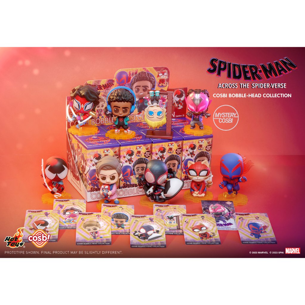 [พร้อมส่ง-แบบสุ่ม/เลือกตัว] Hot Toys Cosbi Spider-Man : Across The Spider-Verse Bobble-Head Collection Series 2 - CBX129