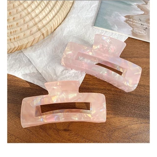 กิ้บมวยผมสี่เหลี่ยม ลายหินอ่อน สีน่ารัก พร้อมส่ง3สี