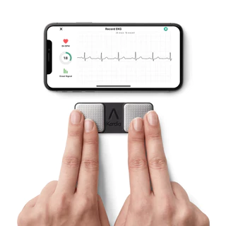 AliveCor KardiaMobile (1-Lead) เครื่องตรวจคลื่นไฟฟ้าหัวใจ EKG แบบพกพา เชื่อมต่อสมาร์ทโฟน