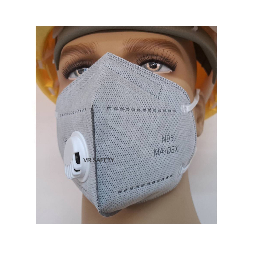 หน้ากากคาร์บอน N95 กันฝุ่น PM 2.5 กันเชื้อโรค แบบวาวล์เดี่ยว