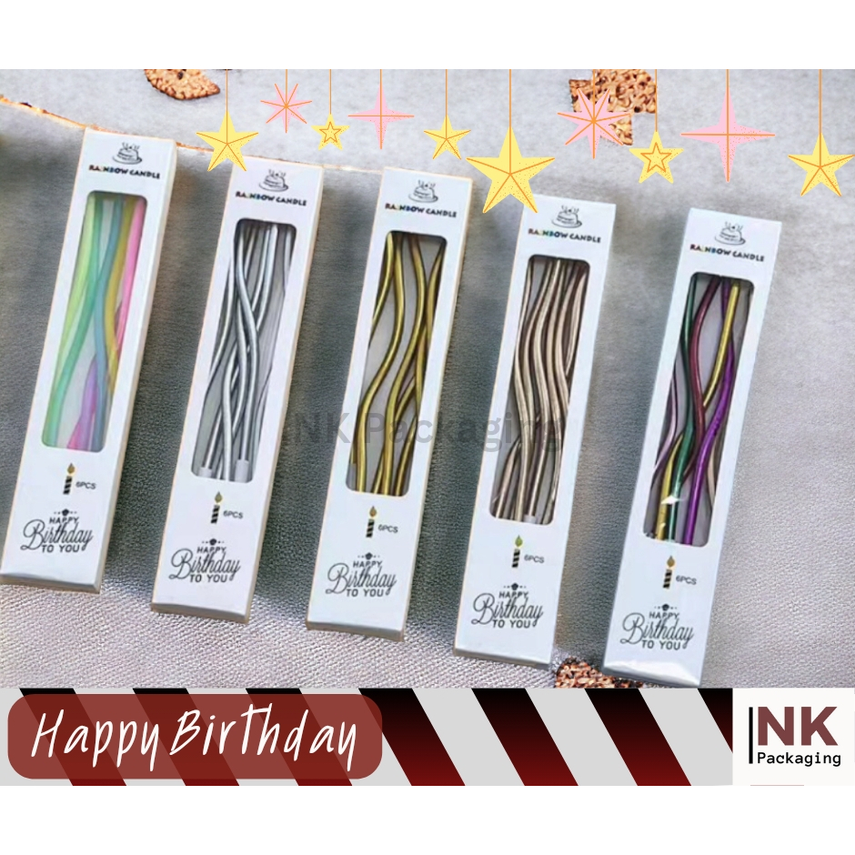 เทียนวันเกิด Happy Birthday สวยน่ารัก ถูกมาก ส่งด่วนๆๆ !!
