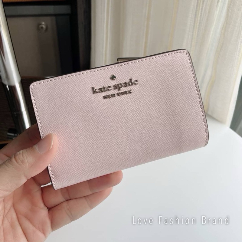 ✨ของแท้100%✨ กระเป๋าสตางค์ Kate Spade Staci Medium Compact Bifold Wallet WLR00128