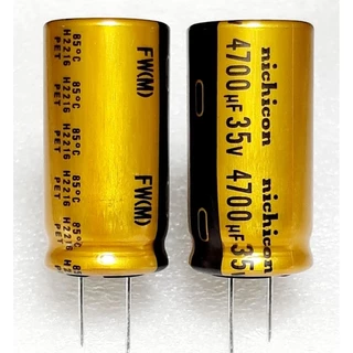 Nichicon FW 4700uf 35v capacitor ตัวเก็บประจุ คาปาซิเตอร์
