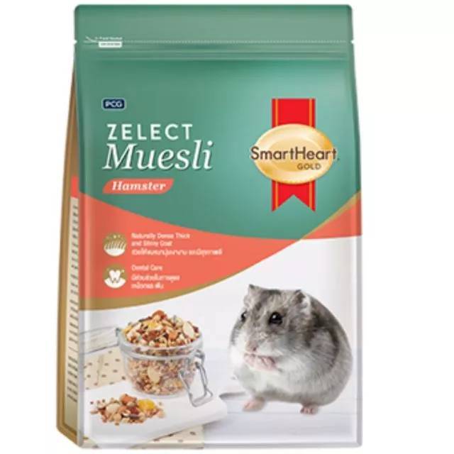 อาหารหนูแฮมสเตอร์ สมาร์ทฮาร์ Zelect gold อาหารสัตว์เล็ก