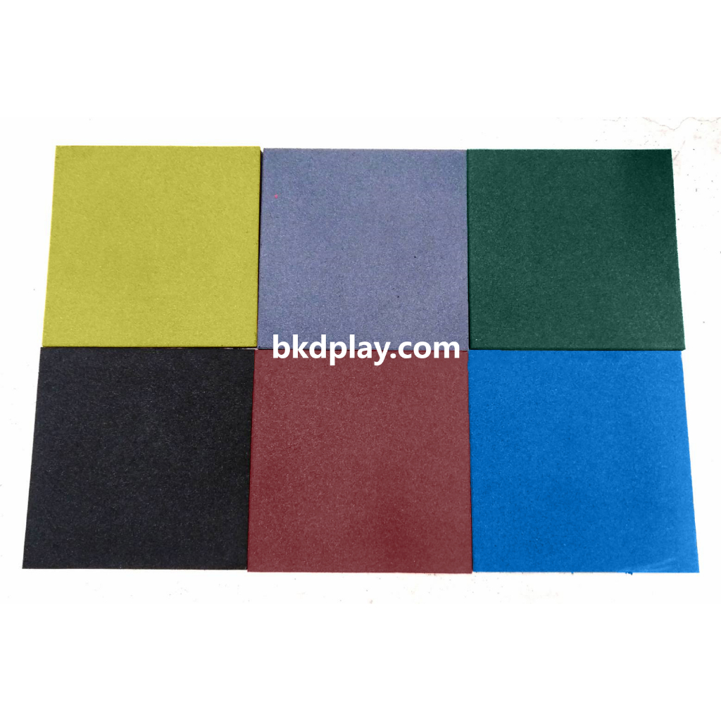 พื้นยาง EPDM ราคาต่อ4แผ่น แผ่นยางปูพื้นกันกระแทก งานกลางแจ้ง ปูพื้นสนามเด็กเล่น แผ่นยางสังเคราะห์