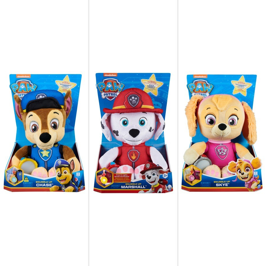 ตุ๊กตาหมา พาว พาโทรล ถือไฟฉาย มีเสียง มีไฟ มีเพลงกล่อมนอน Paw Patrol, Snuggle Up
