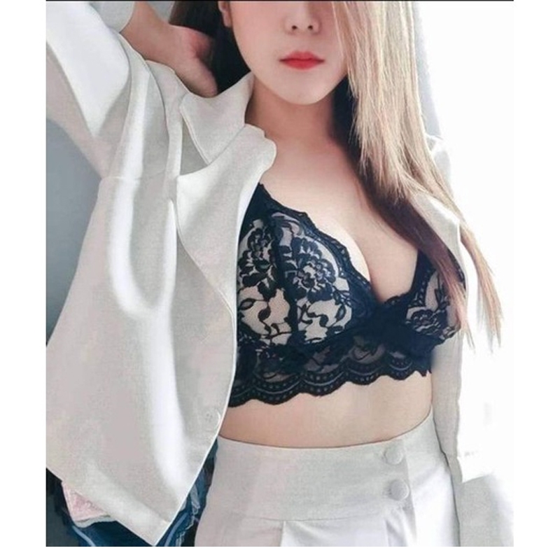 TAMIKA(พร้อมส่ง)(A79)บราเซ็กซี่ สุดแซ่บ ดีเทลเรียบหรูลายกุหลาบ-