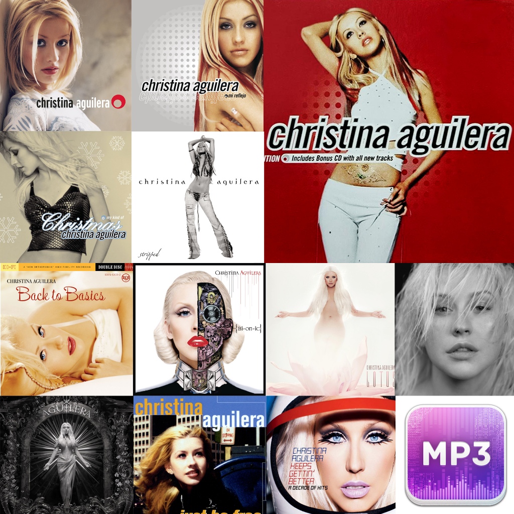 (USB) MP3 / (USB) FLAC (Hi-Res AUDIO) สากลยุค 90s Christina Aguilera ปี 1999 - 2022 💥 9อัลบั้ม + อัลบั้มรวม 2ชุด รวม11