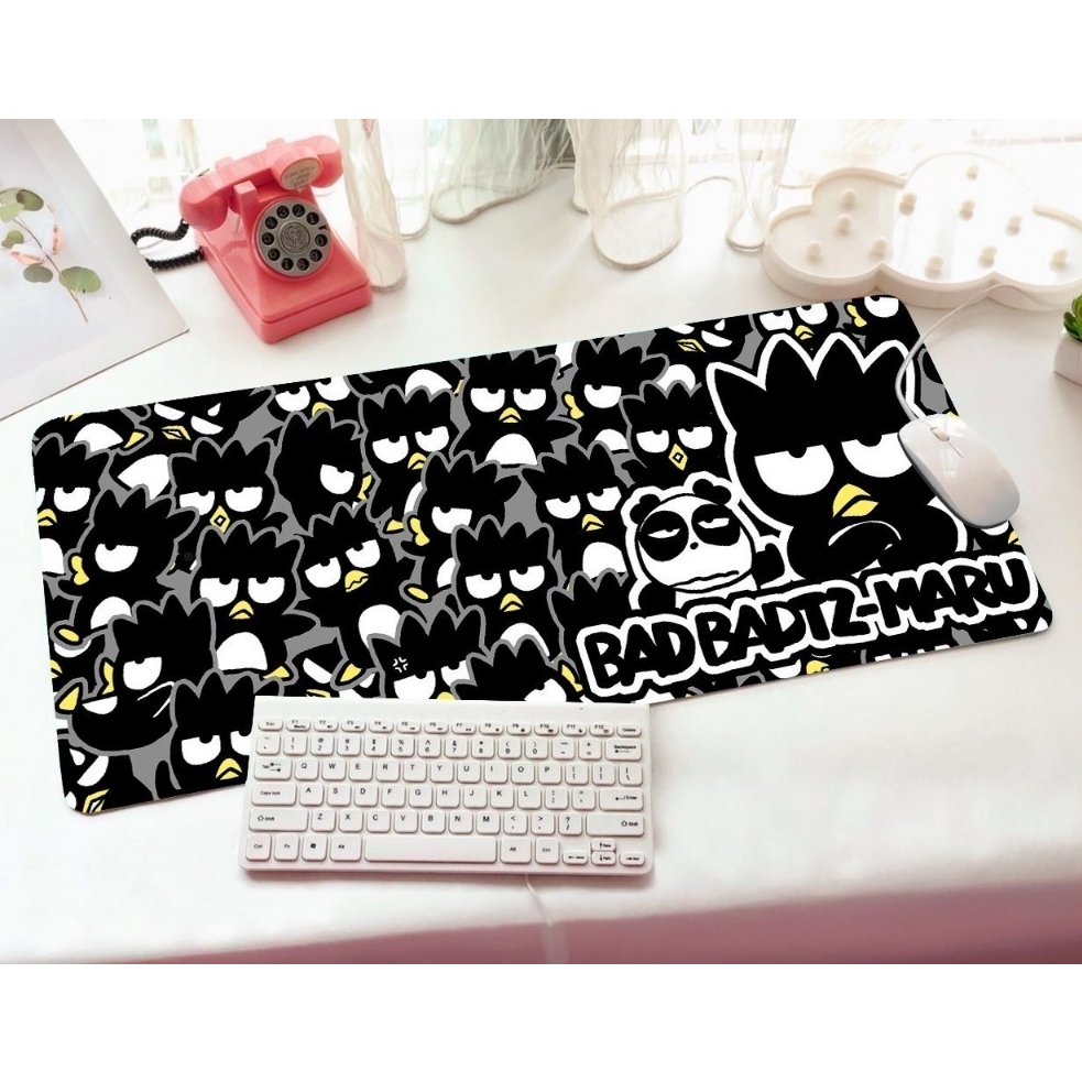 BB MR   แผ่นรอง คีย์บอร์ด รองคีย์บอร์ด keyboard ลาย  BB MR   ขนาด 30 x 70 cm แผ่นหนานุ่ม มียางกันลื่