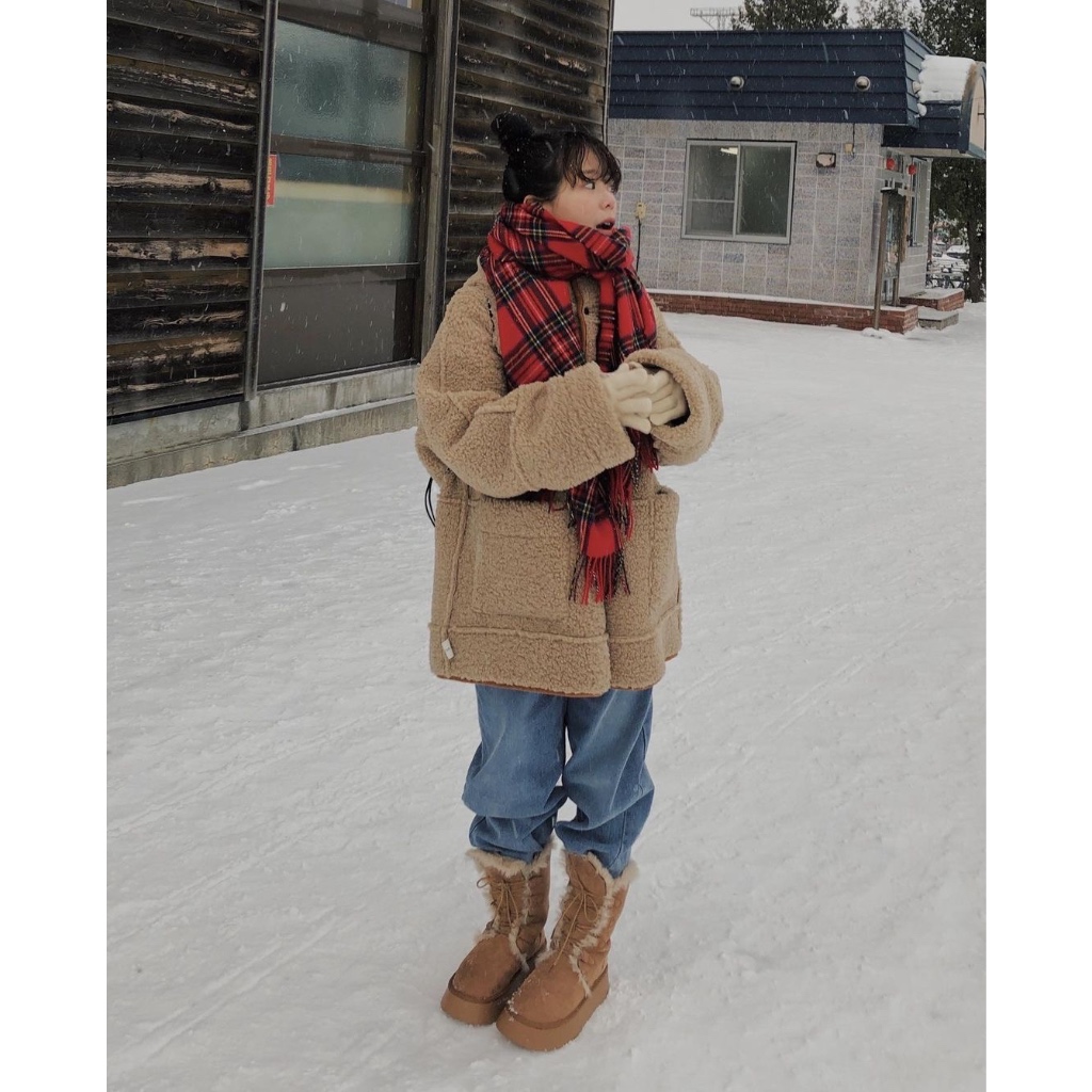 cpjgirlxx | พร้อมส่ง Festive Holiday Scarf [FW23] ผ้าพันคอคริสต์มาส