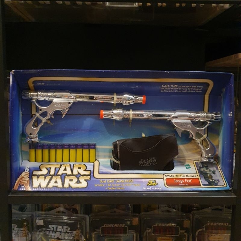Star wars x NERF gun Jango fett Action set Double blaster  2002