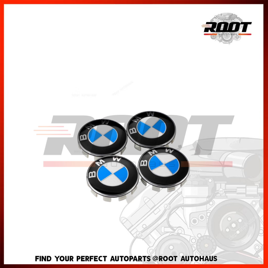 ฝาครอบดุมล้อ BMW 68 MM สำหรับรุ่น E30 E36 E46 E60 X0 E83 E90 E92 F10 F30 Z4 แท้ศูนย์