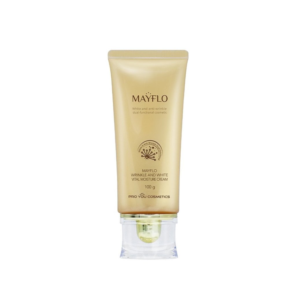 ครีมเจล Mayflo Wrinkle And White Vital Moisture Cream (100g)