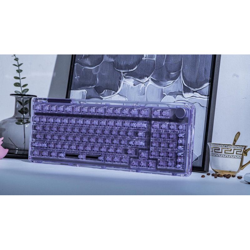 Kiiboom phantom 98 acrylic keyboard คีย์บอร์ดอคริลิค ไร้สาย บลูทูธ hotswap