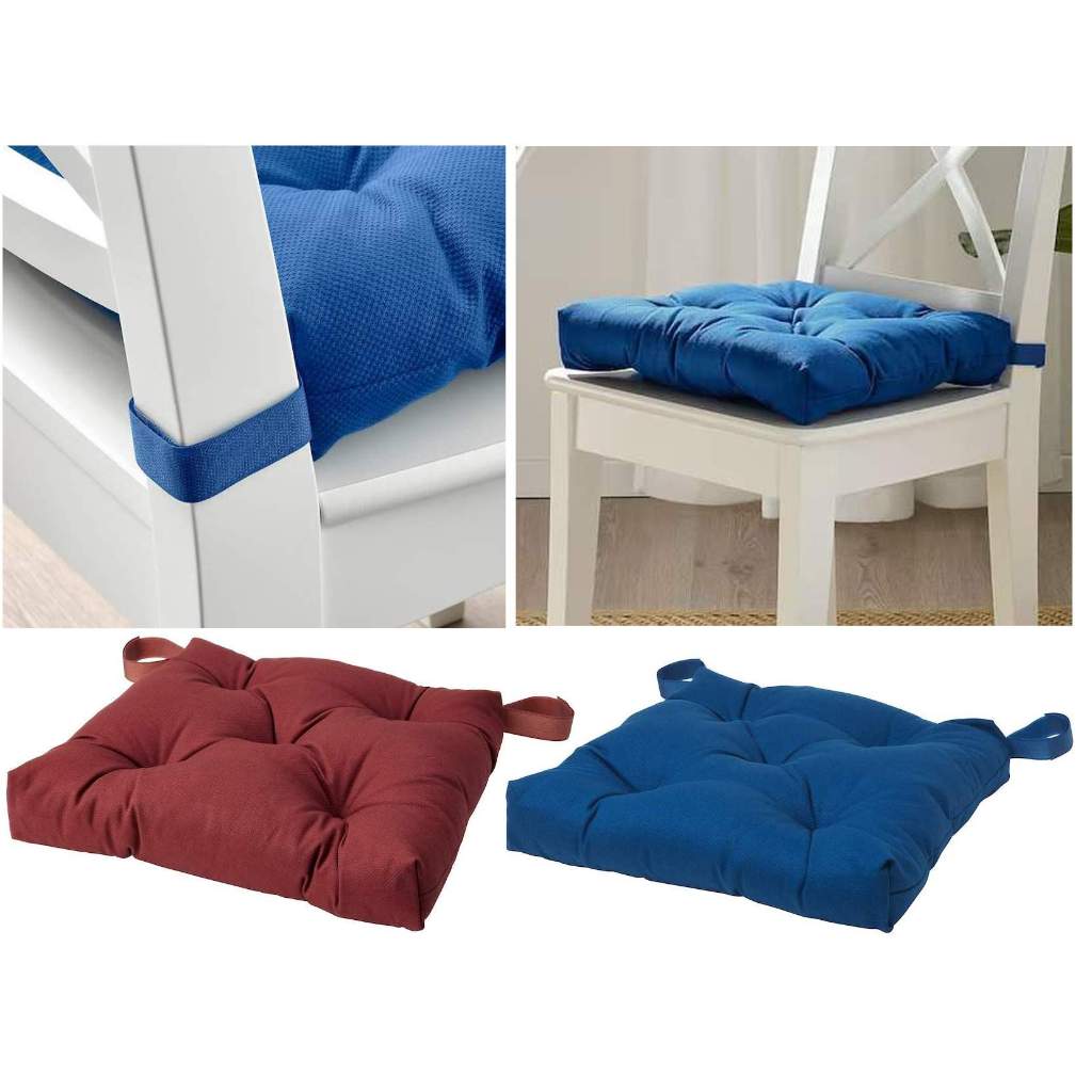 IKEA MALINDA เก้าอี้ เบาะ รองนั่ง ชนิดหนานุ่ม 40/35x38x7 ซม.