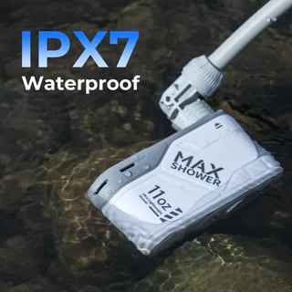 FLEXTAIL Max Shower ฝักบัวแคมป์ปิ้งชาร์จไฟได้ เบา กะทัดรัด พกง่าย ระบบดูดน้ำสุดล้ำ ป้องกันน้ำได้