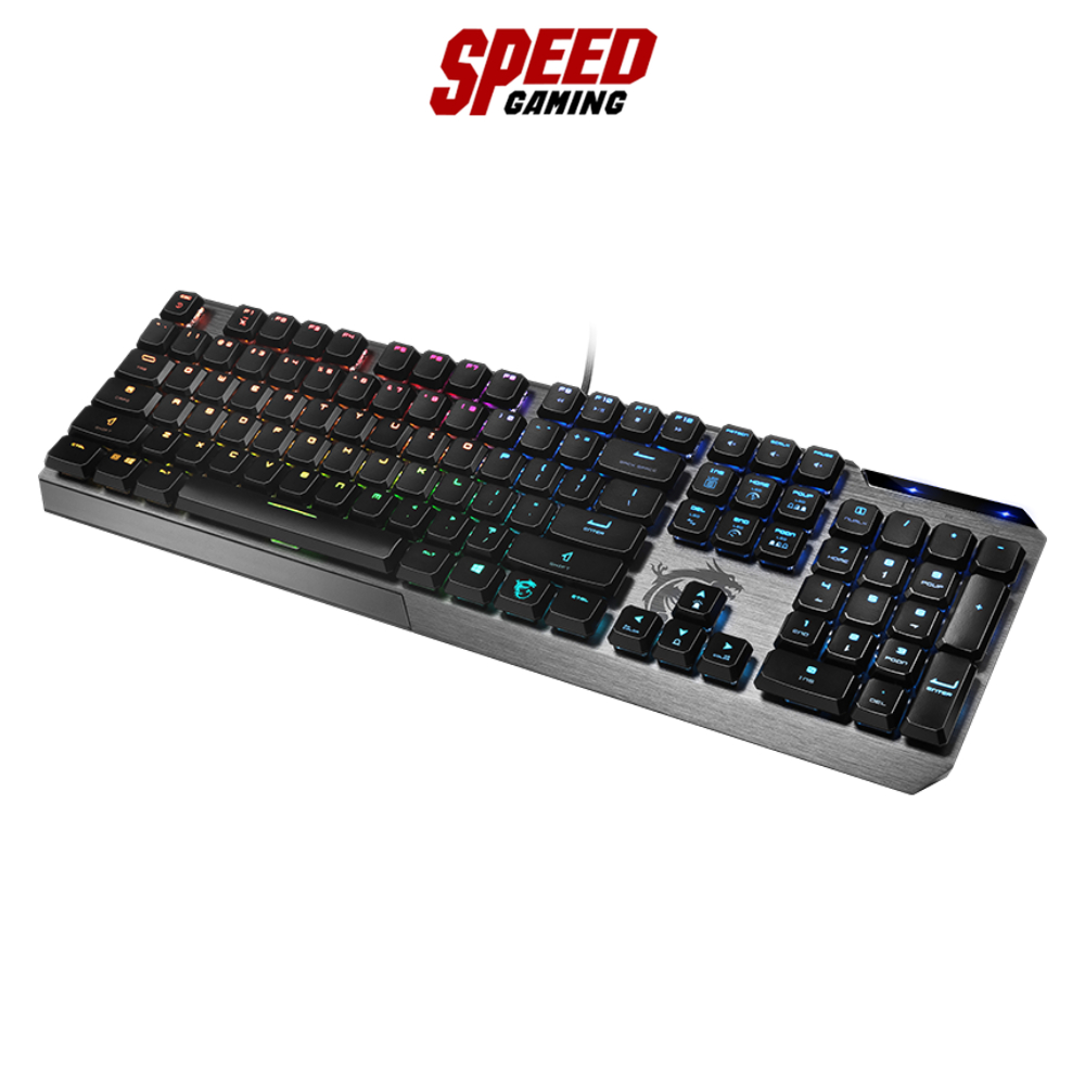 MSI VIGOR GK50 LOW PROFILE KEYBOARD (คีย์บอร์ด) Kailh Low Profile Switches / By Speed Gaming