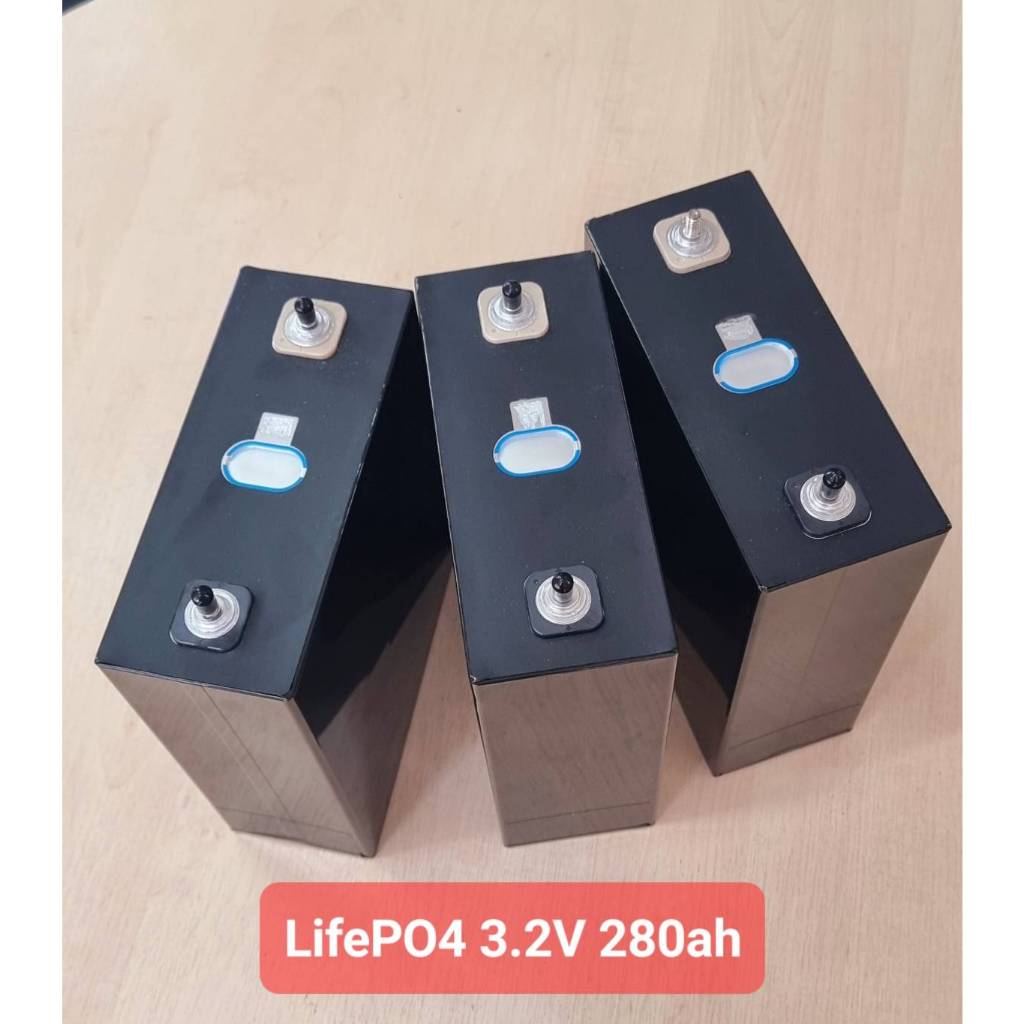 LifePo 4 New battery 3.2v 280ah Lithium Battery ฟรี บาร์ น้อต ราคาต่อก้อน