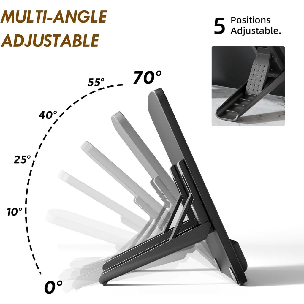 [ 𝐄𝐥𝐞𝐭𝐢𝐮𝐨 ] Pad Base รุ่น 3.1 แท่นวาง ipad สีดำ Upgrade ขนาดใหญ่ขึ้น ปรับระดับได้ ขาตั้งโต๊ะ
