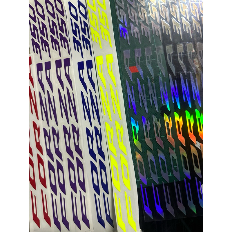 สติ๊กเกอร์ logo forza350 ติดทับlogoเดิม มีหลายสี