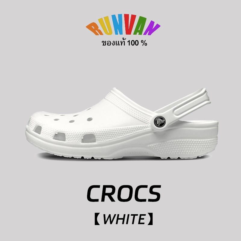 💯【ของแท้ 100 %】รองเท้าผ้าใบ รองเท้าแตะ Crocs Classic Clog 10001-100