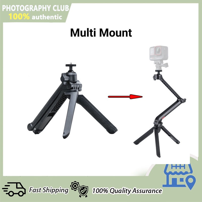 Insta360 Multi Mount 3-way Grip Selfie Stick Tripod Magic Arm Mode For ONE X3 /X4/RS ACE &amp; ACE PRO GO 3