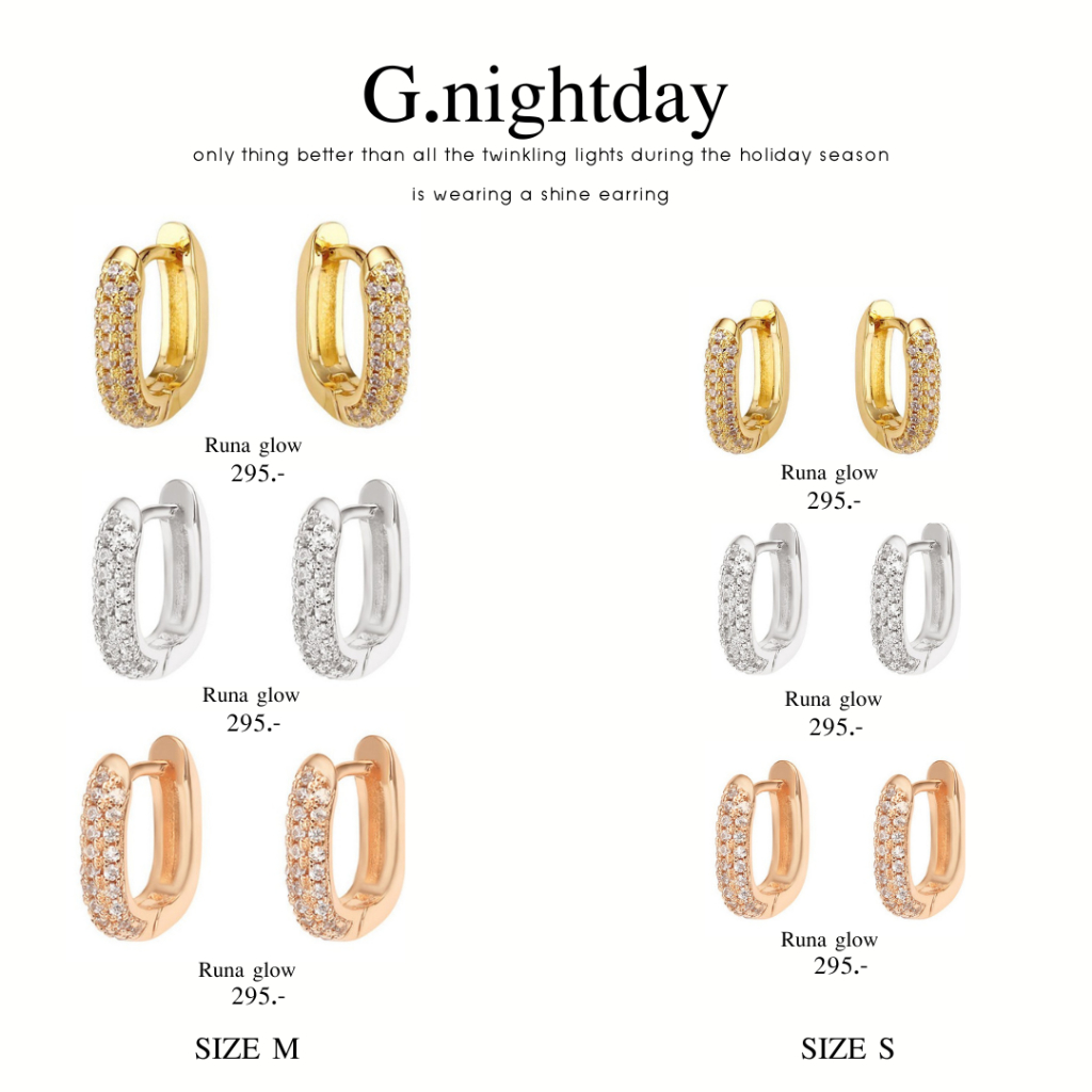 G.NIGHTDAY - 𝗥𝘂𝗻𝗮 𝗴𝗹𝗼𝘄 ต่างหู collection ใหม่ พร้อมรับปีใหม่