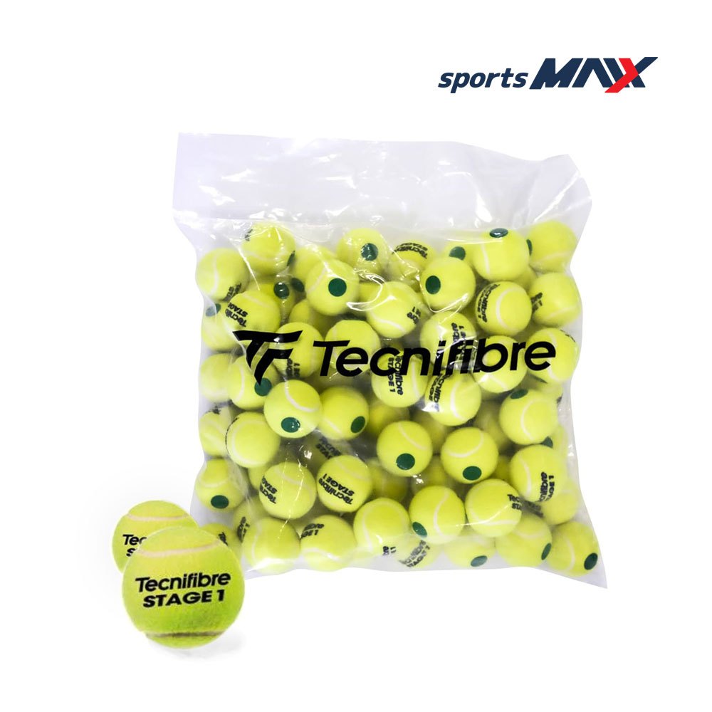 ลูกเทนนิสเด็ก Tecnifibre Stage 1 สำหรับเด็ก 11 ปีขึ้นไป Training Tennis Balls  (Green Dot)