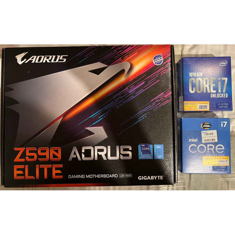 Gigabyte Aorus z590 Elite + i7 10700k หรือ i7 11700kf