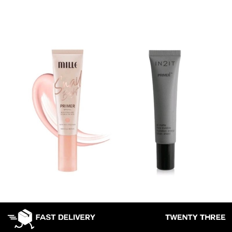 MILLE PRIMER IN2IT PRIMER++ 15G. มิลเล่ ไพร์เมอร์ คอลลาเจน อินทูอิท ไพร์เมอร์ เนื้อกำมะหยีขนาด 15กรัม