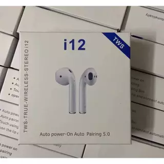 รุ่นใหม่ล่าสุด ของแท้100%i12 TWS การควบคุมแบบสัมผัส air mini ไร้สายบลูทู ธ 5.0