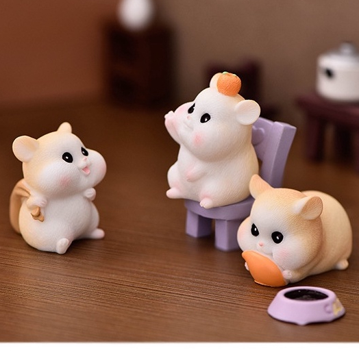 แฮมเตอร์จอมแทะ หนูมุสกะถวายพระพิฆเนศ (ราคา/1ชิ้น) ตุ๊กตาแต่งสวน จัดสวนถาด ไม้ดัด ไม้โขด ตกแต่งบ้าน ของสะสม พร็อพถ่ายรูป - รูปที่ 3