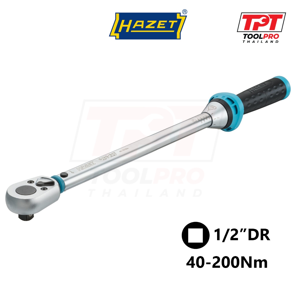 Hazet ประแจปอนด์ 1/2" 40-200Nm Torque Wrench (5122-3CT)