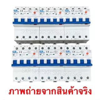 CCS IPG เบรกเกอร์ กันไฟดูด RCBO 4P 10A 16A 20A 32A 40A 50A 63A ( 3P+N ) 30mA 300mA 380V เกาะรางDIN กันดูด เบรกเกอร์