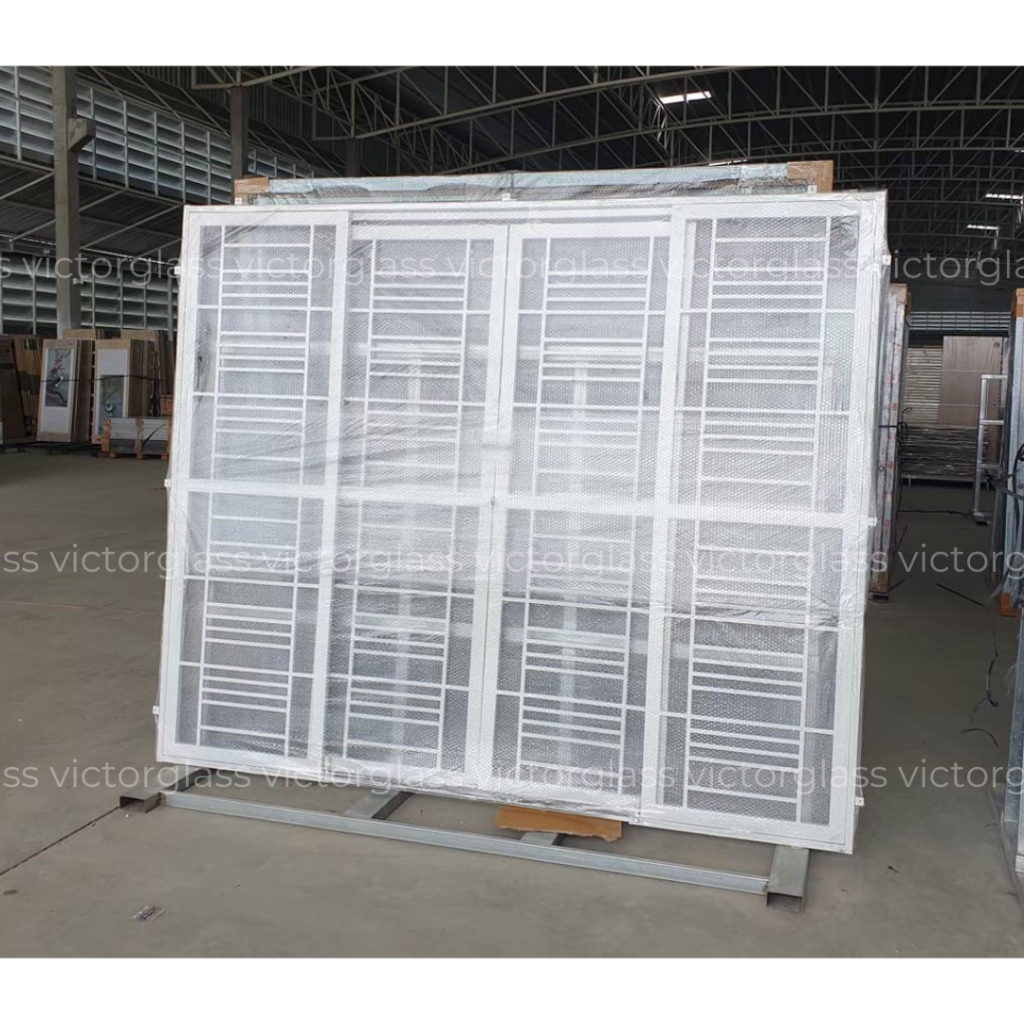 💥 เหล็กดัดประตูบานเลื่อน 4 ช่อง รุ่น 200x240 (แยกประกอบ) 💥 พร้อมชุดกุญแจ สั่งออเดอร์ละ 1 ชุดเท่านั้น