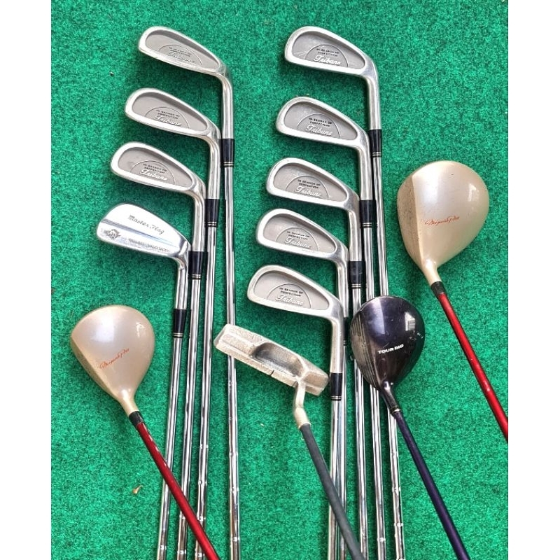 Sale 1.1:ไม้กอล์ฟมือสอง  ชุดกอล์ฟชาย  Mizuno Tribune ก้านเหล็ก มือสอง (ไม่มีถุง)