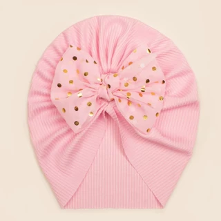 H12 เครื่องประดับศีรษะเด็กเด็กผ้าโพกศีรษะ Bowknot Beanies ที่รัดศีรษะทารกหมวก baby hero