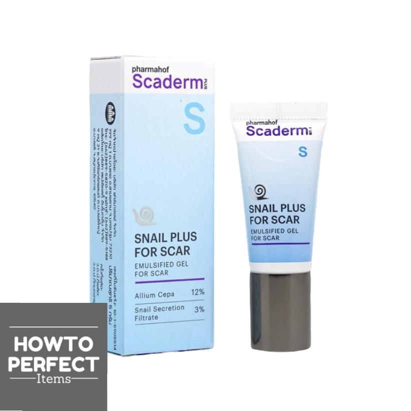 Scaderm Plus+ Scar & Acne Spot เจลหอยทากแต้มรอยแผลเป็นและรอยสิว Scaderm Plus