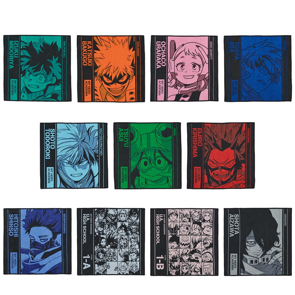 My Hero Academia Hero Ichiban Kuji Next Generations! ผ้าพันคอ,เช็ดหน้า ของแท้ ของใหม่ในซีน