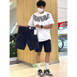 กางเกงยีนส์คาร์โก้ขาสั้น MJ